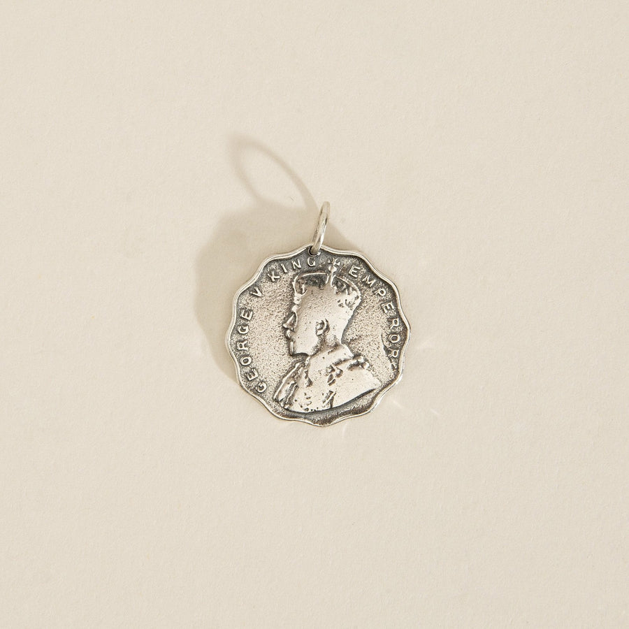 Anna Coin Pendant - Silver